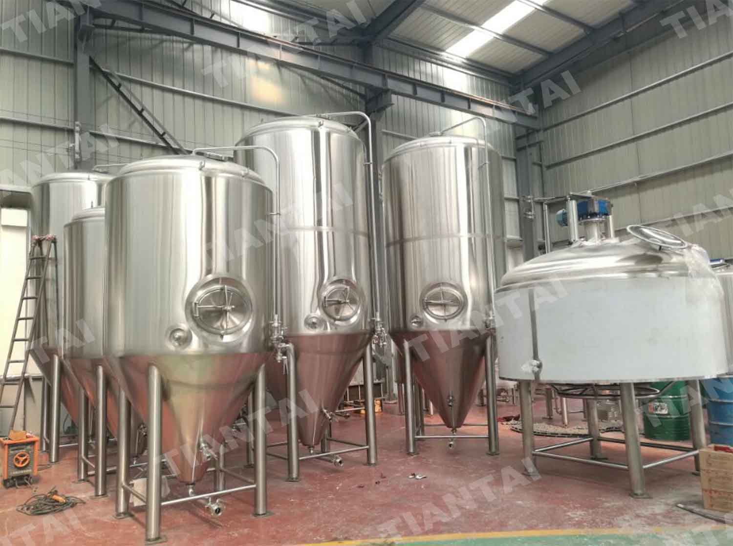5000 Liter Jacketed Fermenters Finished Production